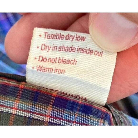 Lenor Romano Plaid Long Sleeve Button Up Shirt Size 2XL Men’s Blue - Picture 5 of 9